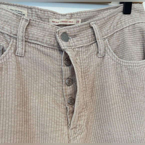 Levi’s CORDUROY RIBCAGE STRAIGHT
ANKLE WOMEN'S PANTS , sz 27 - Picture 8 of 13